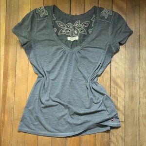 Embroidered floral top